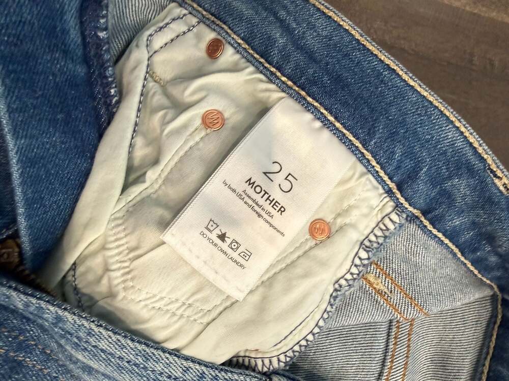MOTHER The Newbie Ankle Jeans Size 25 Float My Boat - Picture 4 of 5